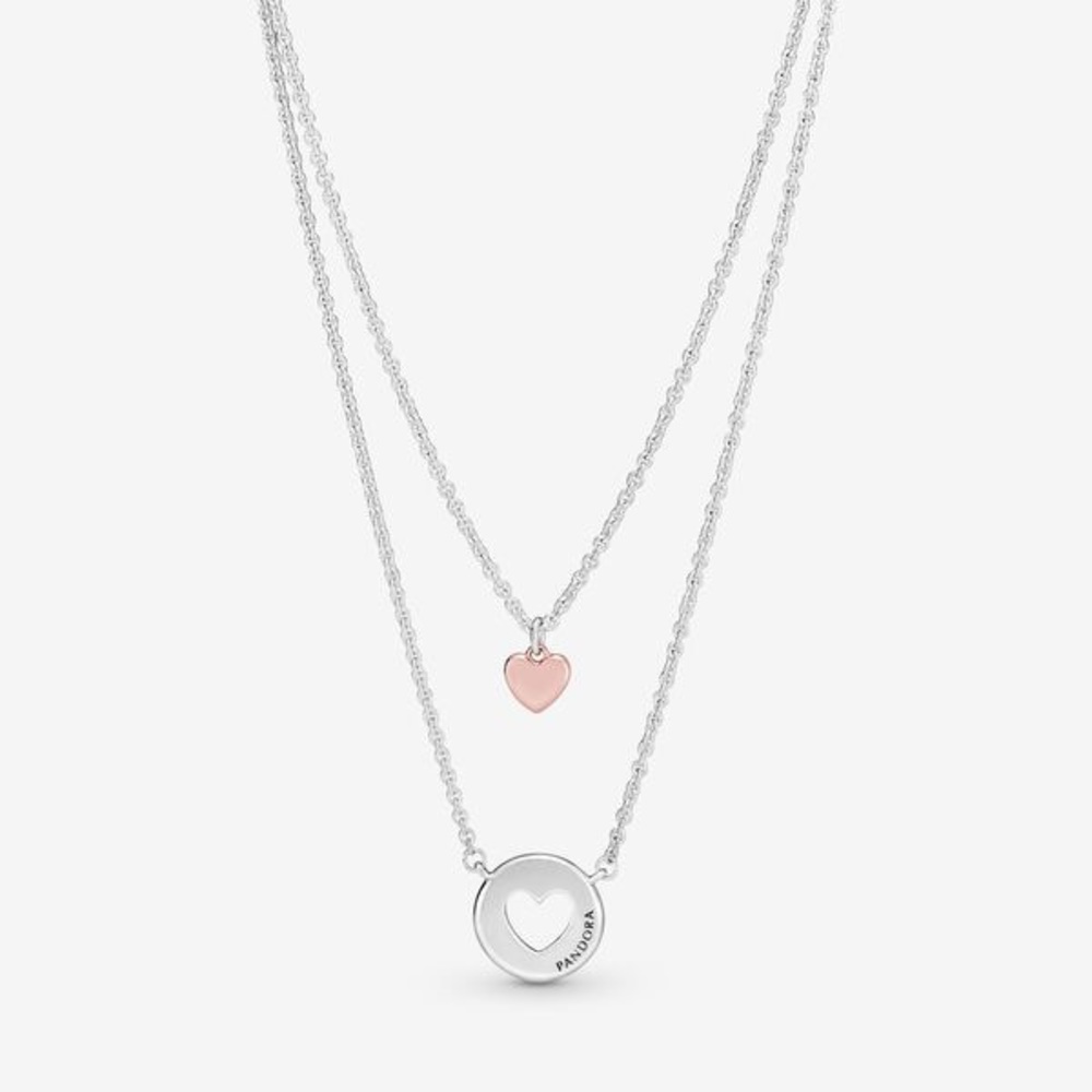 Pandora - Two Hearts Layered Necklace 💗💗